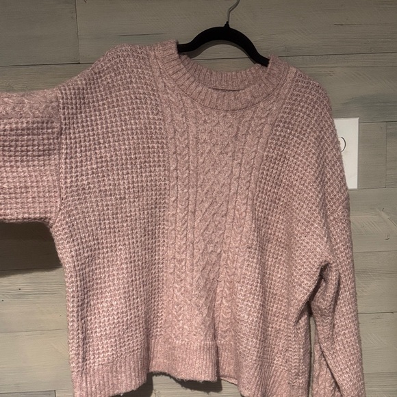 LC Lauren Conrad Blush Cable Knit Sweater - Picture 4 of 8